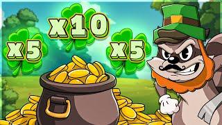 SO MANY HUGE CLOVERS On LE BANDIT SLOT!! (10X CLOVER)