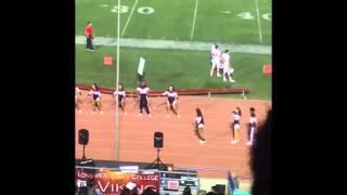 Cheerleader breaks her neck during football game!