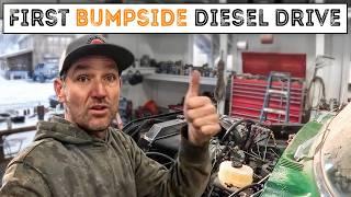 #781 - First Drive In My Bumpside Diesel! The Road Is Bad! DMV Inspection, Insurance.