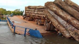 10 Extreme Dangerous Fast Logging Wood Truck Driving Skill Heavy Equipment Loading Climbing Working