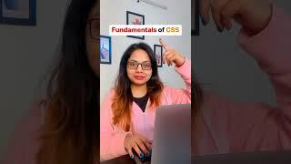 Fundamentals of CSS  #coding #htmlcss