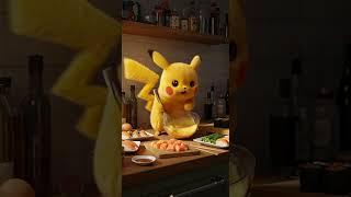 This Pikachu Makes The BEST Japanese Food Ever! #funnyshorts #pokemon #cat #cuteanimal