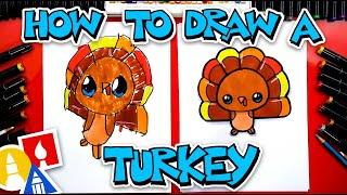 How To Draw A Funny Turkey