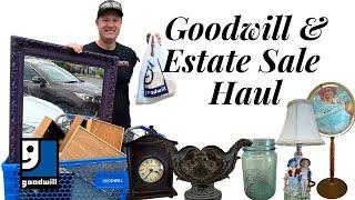 Goodwill, Thrift With Me Cottage Home Decor Haul For Reselling - Estate Sale, Antique Mall,