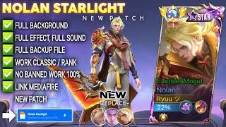 NEW Script Skin Nolan Starlight - Fashion Mogul No Password | Full Effect Voice | Patch Terbaru