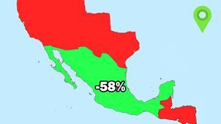 Which country has lost the most territory?