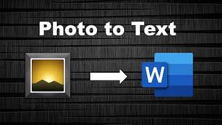 How to Convert Image into Text || Convert Image into Word Document ||