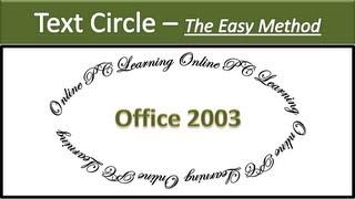 Text Circle in Word - The Easy Method - 2003 - Microsoft Word