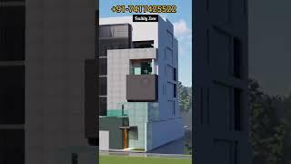 Beautiful ️3story luxary House Design | Facility Zone | #shorts #shortsvideo #trandingshorts