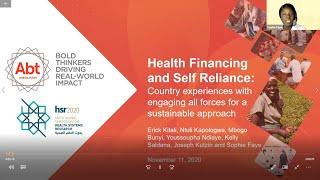 11 Nov Health Financing and Self –Reliance