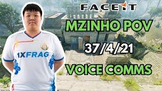 Mzinho POV w/Bart4k + VOICE COMMS (37/4/21) CS2 FACEIT December 21st 2024