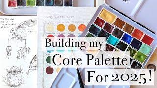 Building my 2025 Core Watercolor Palette ️