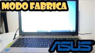 Restablecer a modo fabrica LAPTOP ASUS - (X540S)