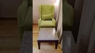 New design high back  chair with table