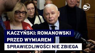 Kaczyński o Romanowskim: uczciwego procesu w tych warunkach politycznych być nie może