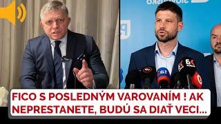 Ultimátum od Roberta Fica: "Opozícia sa hrá s ohňom! Prestaňte, kým je čas!"