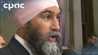 Jagmeet Singh speaks with reporters before question period – October 23, 2024