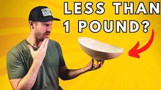 Can a HUGE Wooden Bowl Weigh LESS Than a Pound? Woodturning So Thin It GLOWS!