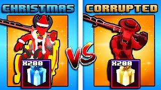 200 CHRISTMAS vs. 200 CORRUPTED PRESENTS! (Five Nights TD)