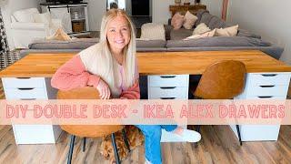 IKEA ALEX DESK HACK | DIY Double Desk With Ikea Alex Drawers