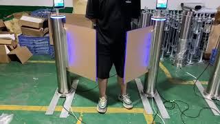 handicapped servo motor swing gate turnstile with wide lane from rs security co.,ltd