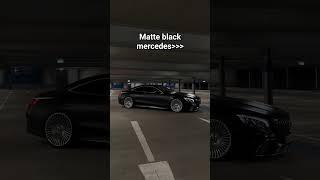 matte black mercedes coupe