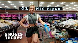 MY 5 RULES THEORY TO STAY IN SHAPE AND FIND BALANCE + grocery haul