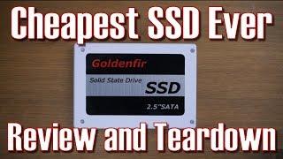 The Cheapest SSD on the Market! Goldenfir SSD Review and Teardown