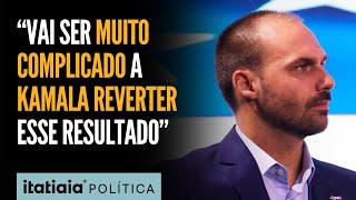 EDUARDO BOLSONARO AFIRMA QUE PESQUISAS INDICAM VITÓRIA DE TRUMP NOS EUA: "DIFÍCIL REVERTER"