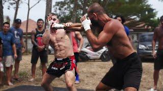 Thailand Bare Knuckle Fight! Mikhail Vetrila vs Gilbert Patrocinio