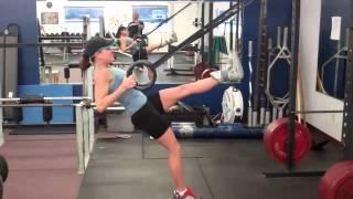 KATIE HARTMAN BROKEN FOOT WORKOUT