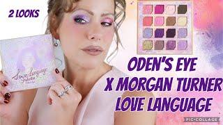 TRYING NEW MAKEUP| ODENS EYE LOVE LANGUAGE PALETTE| 2 LOOKS!