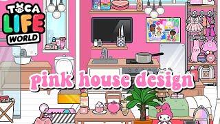 TOCA BOCA FREE PINK HOUSE DESIGN IDEA  | FREE TO COPY