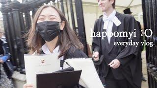 [2021.10.22] Cambridge University Graduation vlog Afternoon tea Korean family living in UK vlog