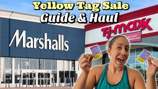 What is the TJ Maxx and Marshalls Yellow Tag Event? Guide and Haul!