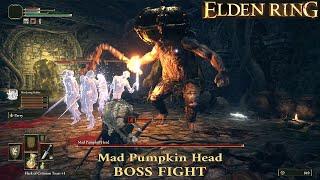 Elden Ring Mad Pumpkin Head Fight | Confessor Class | Easy Fight With Spirit Summon