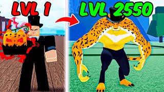 Noob To MAX LEVEL As ROB LUCCI in Blox Fruits