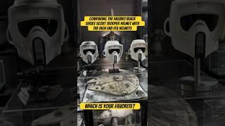 Comparing the Black Series Scout Trooper Helmet with the EFX Scout Trooper Helmets