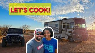 Pros & Cons To RVing, Chatting While Cooking Off-Grid #travel #rv #family