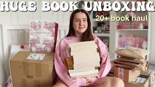 HUGE Book Unboxing Haul  20+ Books | Ella Rose Reads