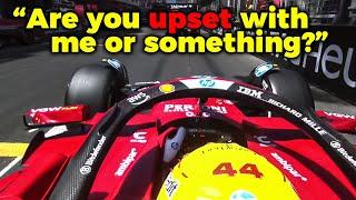 Hamilton asked if his engineer was Upset with him and got no answer Team Radio MonacoGP 2025