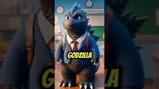 Godzilla The King of the School #monsterverse #godzillacartoon