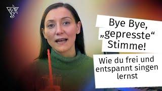 Bye, Bye gepresste Stimme - 3 Tipps wie du frei und entspannt Singen lernst