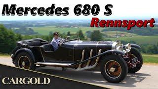 Mercedes 680 S Rennsport, 1928, fast 7l Hubraum, 180 PS mit Kompressor, entwickelt von Porsche