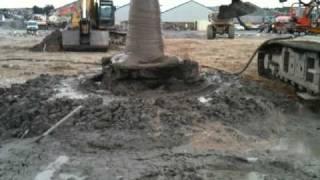 Deep Soil mixing, 2.0 m diameter columns 20 m deep at Newtownards