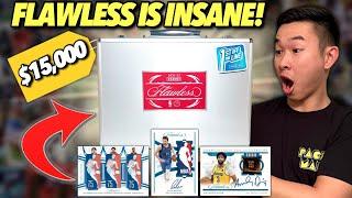 OPENING A $15000 FLAWLESS FOTL BOX (CRAZY CARDS)!  2021-22 Panini Flawless Basketball Hobby Review