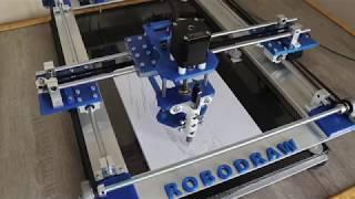 DIY CNC Machine, CNC Drawing Machine, ROBODRAW (Arduino, CNC shield, 3 Stepper Motors, G-code)