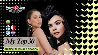 Eurovision 2025: My Top 30 | National Finals Season | (New: )