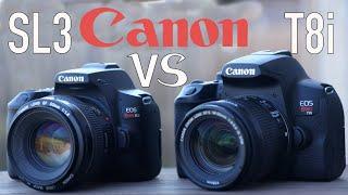 Canon Sl3 vs T8i Hands On Comparison