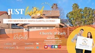 𝐉𝐔𝐒𝐓 𝐋𝐈𝐒𝐓𝐄𝐃 • 21611 Newton Court, Saugus, CA • 𝐁𝐘:: 𝐂𝐇𝐄𝐑𝐑𝐈𝐄 & 𝐙𝐀𝐂𝐇